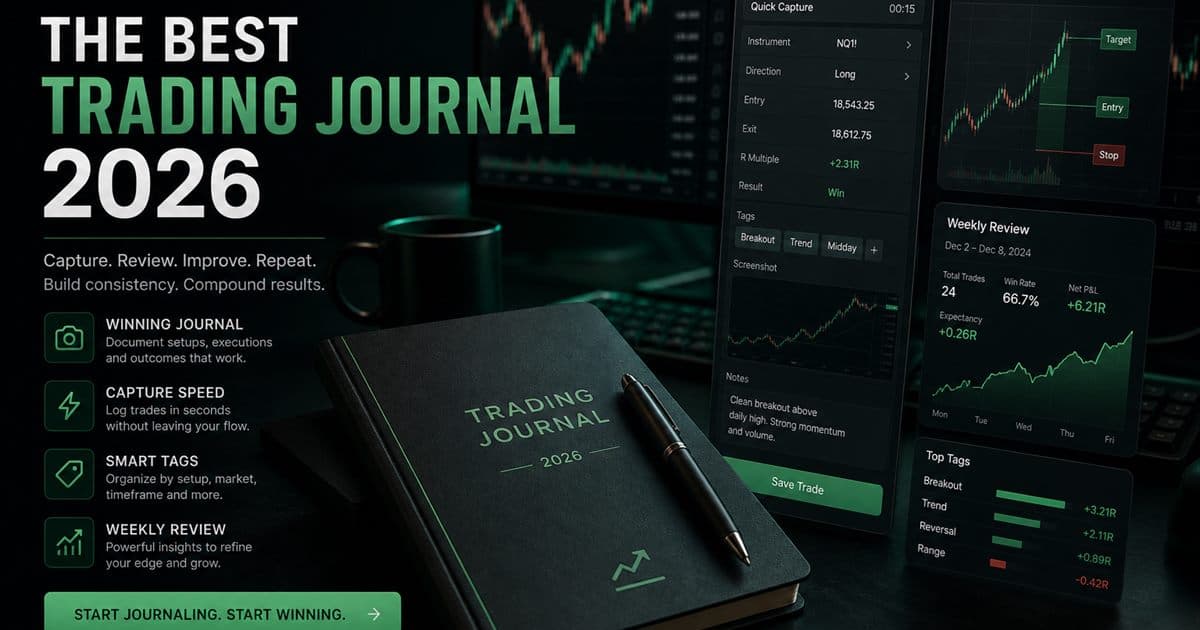 Best trading journal screenshot workflow on a dark desk
