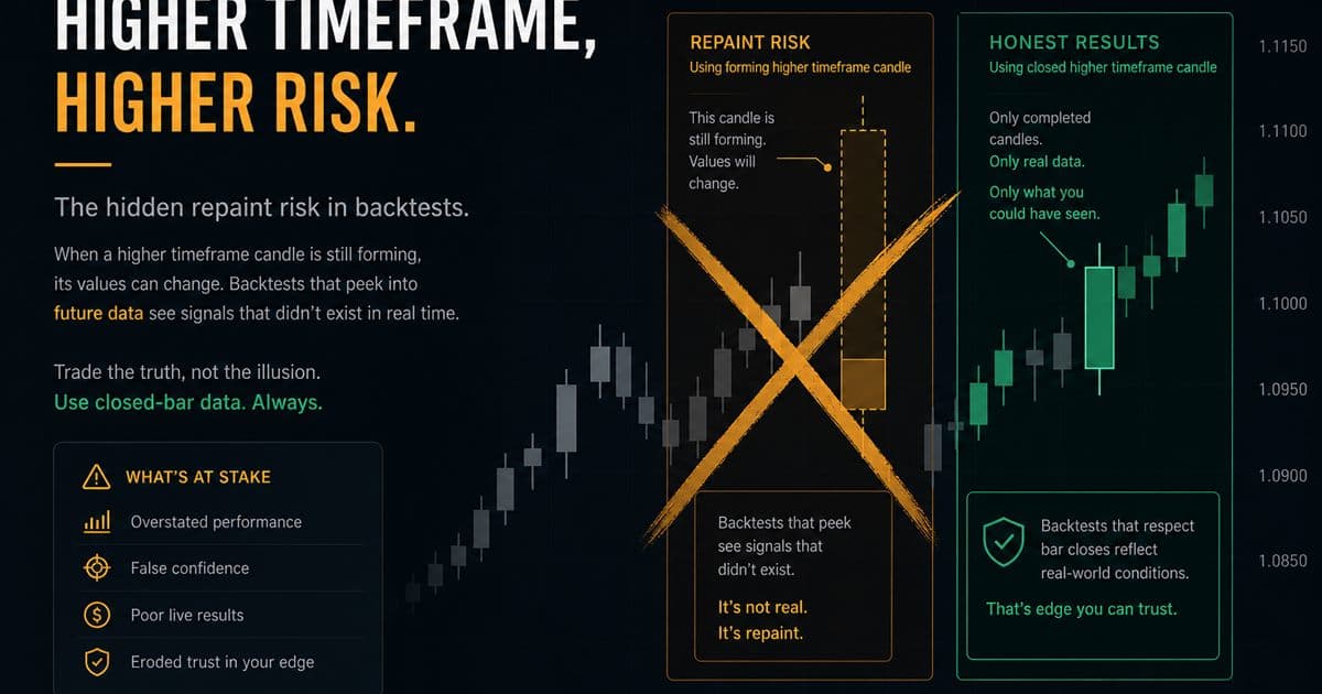 Honest higher-timeframe modes versus repaint risk