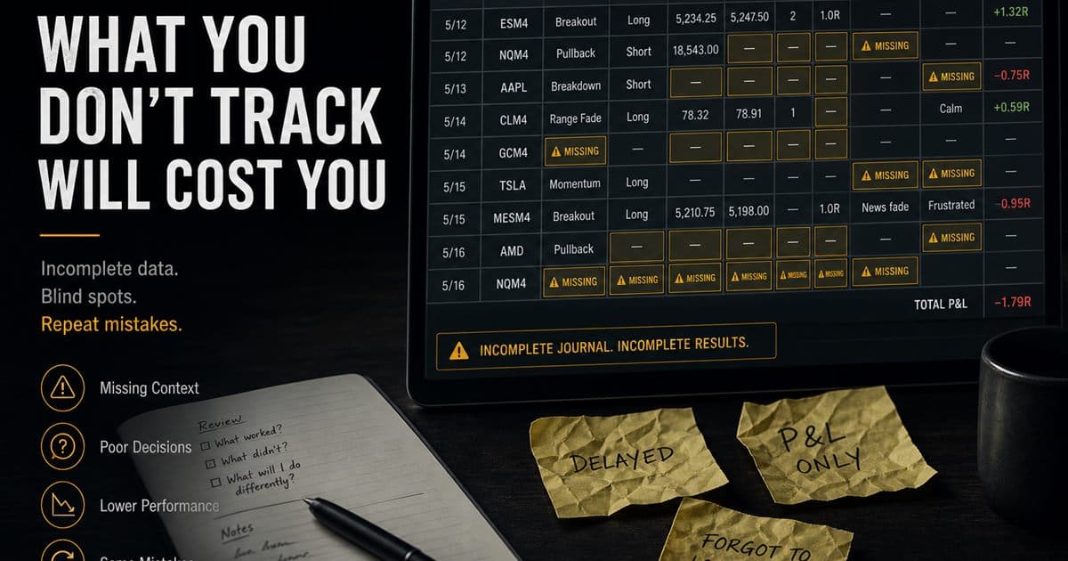 Common trading journal mistakes