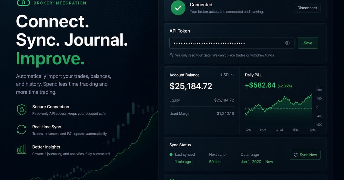 Connecting OANDA account stats to a journal