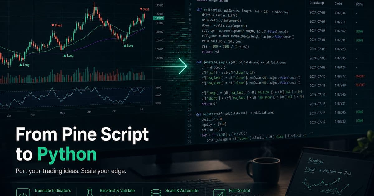 Porting Pine Script strategy logic into a Python trading engine